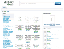 Tablet Screenshot of militarygear.outdoorbin.com